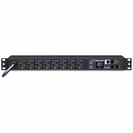 Cyberpower PwrDstrbUnt, NEMAL5-20P, 12'Crd, Blk, 8Outlt PDU41002