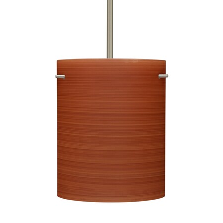 Besa Lighting Tamburo 8 Stem Pendant, Cherry, Satin Nickel Finish, 1x100W Incandescent 1TT-4006CH-SN