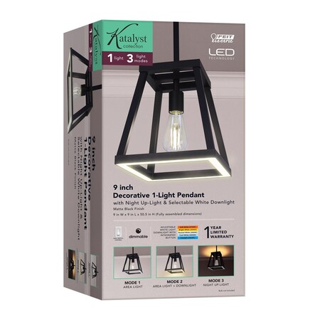 Feit Matte Black 1 lights Pendant Light PND95CCTNLBK
