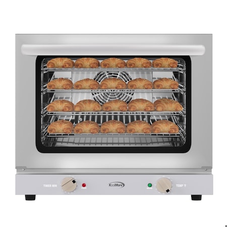 Koolmore 23 in. Countertop Convection Oven for Half-Size Pans w/ 4 Racks and 2800W of Power Stainless-Steel KM-CTCO220-23