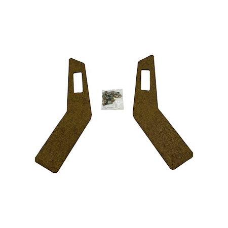 K&M Mfg Door Handle Panels for International Harvester 86-88 Series Tractors Pair Western Brown 4218.KMM