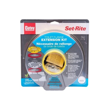 Set-Rite Toilet Flange Extender Kit Multicolored Polyethylene Multicolored 43400