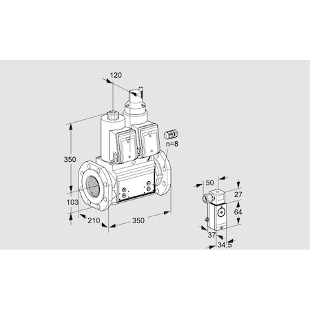 Honeywell Kromschroder Solenoid Gas Safety Valve – VCS Series, 500 mbar, Class A, IP65 Rated KS88205336