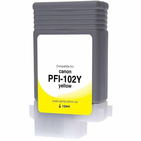 Clover Imaging Group WF Non-OEM New Yellow Wide Format Ink Cartridge WCPFI102Y