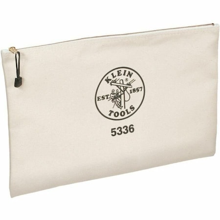 Klein Tools Zipper Bag, Contractor's Portfolio, Canvas 5336