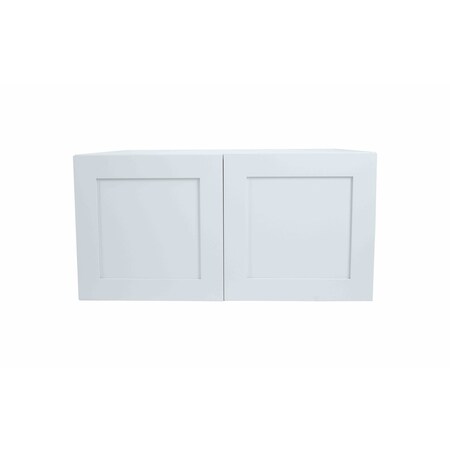 Cambridge Everest 36 in. W x 24 in. D x 18 in. H Ready to Assemble Shaker Wall Bridge Kitchen Cabinet in White SA-W361824-SW-KIT
