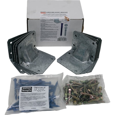 Simpson Strong-Tie HGAM Hurricane Gusset Angle for Masonry with Screws, 10-Qty HGAM10KTA