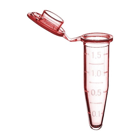 Zoro Select Microcentrifuge Tube, 0.41 in Dia, PK500 C2000-R