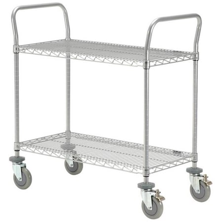 Swivel Shelf Utility Cart - Chrome SW3098035