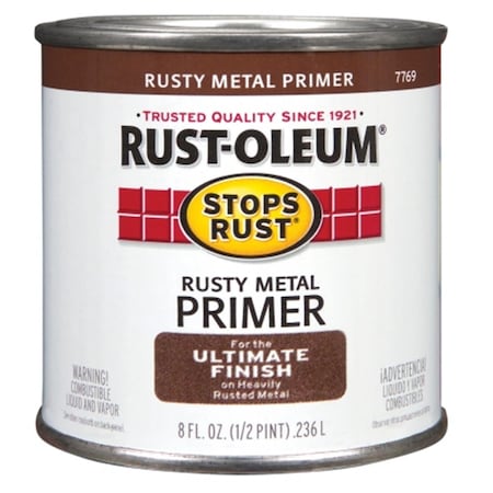 Zinsser Rustoleum .50 Pint Rusty Metal Primer Protective Enamel Oil Base Paint  7769 730 20066776978