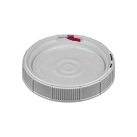 Zoro Select 5 gal Open Head Pail W/ Lid, Plastic, White, 11-3/4 in Dia, 16 in H MNG8005-WL