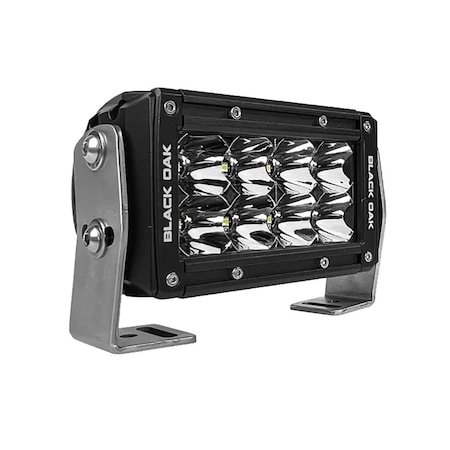 Black Oak Led Black Oak Pro Series 3.0 Double Row 4" LED Light Bar - Flood Optics - Black Housing 4F-D5OS