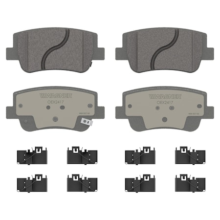 Wagner Brake OEX Rear Disc Brake Pad Set Premium Ceramic,  OEX2417