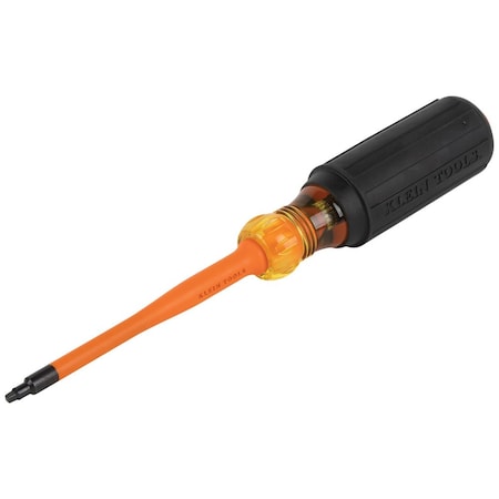 Klein Tools InsulSquareScrewdriver, Sq, #1, Blc, Round 6984INS
