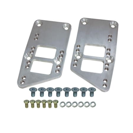 Araba Vector 3305 Chrome Motor Mount Adapter Plate for GM LS to Small Block Chevy AR1389605