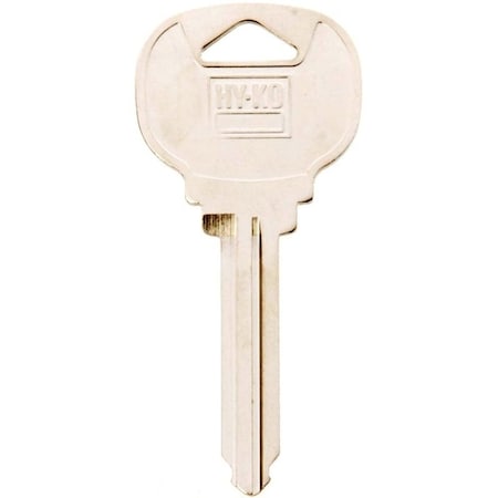 Hy-Ko Key Blank, Brass, Nickel, For: Ford, Lincoln, Mercury Vehicles 11010H59