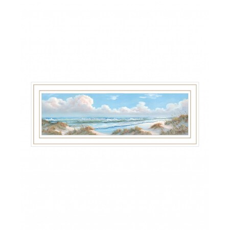 Homeroots Seascape I 3 White Framed Print Wall Art 416222