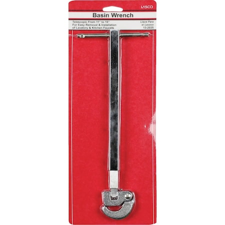 Westlake Pipe & Fittings Telescopic 11.8'' Steel Basin Wrench 13-2035