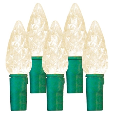 Hometown Holidays U17E115A Spool Light, 210Lamp, C6 LED Lamp, Warm White Lamp 2360-32/U17E115A