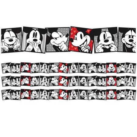 Eureka Mickey Mouse Throwback Mickey Selfies Extra Wide Deco Trim, 37 Feet Per Pack, 3PK 846322