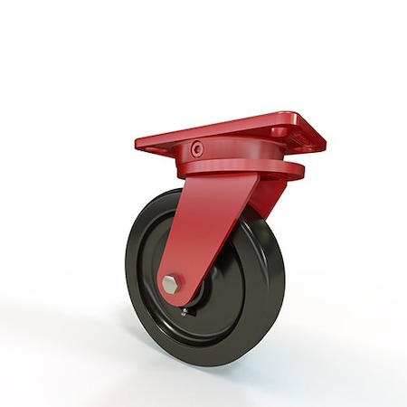 Hamilton Ergo-X2 Swivel Caster, 8" x 2" Plastex Phenolic Wheel, 3/4" Straight Roller Bearing S-ERGO-8P