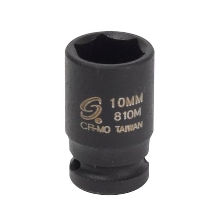 Sunex 1/4 in Drive 10Mm Impact Socket 810M