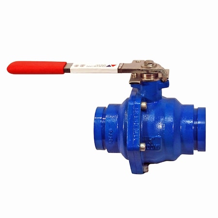American Valve Cast Iron Grooved Full Port Ball Valve 200W 3700V 4''