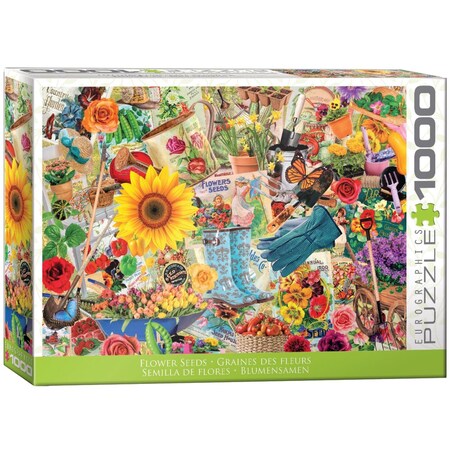 Eurographics Flower Seeds Puzzle Multicolored 1000 pc 6000-6010