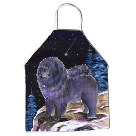 Carolines Treasures Starry Night Chow Chow Apron - 27 x 31 in. SS8456APRON