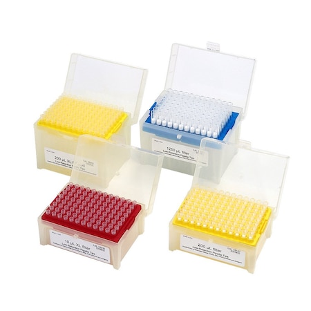 Universal Tip Universal, 1250ul, Low Retention, Filtered Sterile, 96/rack, 10 racks/pack, 960PK 00-BMTL-XLFS