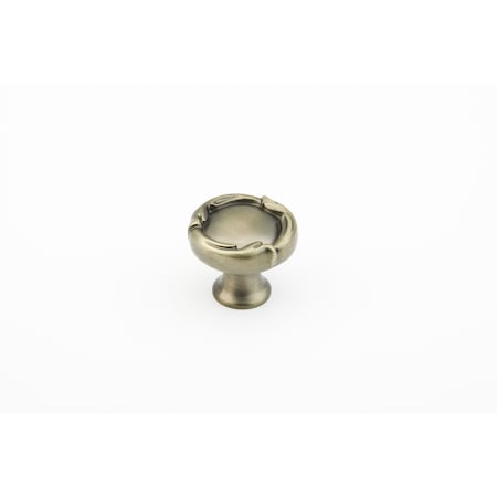 Schaub 1-5/16in French Farm Round Cabinet Knob Antique Nickel Finish 260-AN