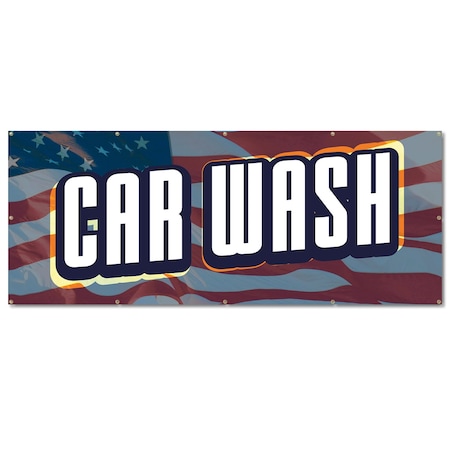Signmission Car Wash, 48 Inch, Banner B-120-30354