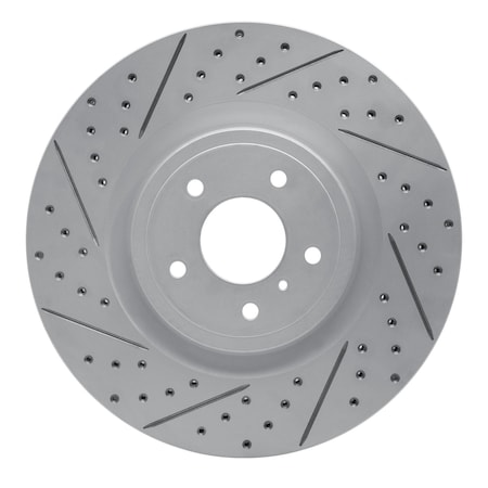 Dynamic Friction Co DFC Geoperformance Rotor - Drilled and Slotted 830-68012L