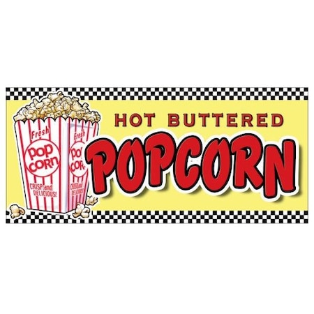 Signmission Popcorn, 8 Inch, Decal D-DC-8-Popcorn