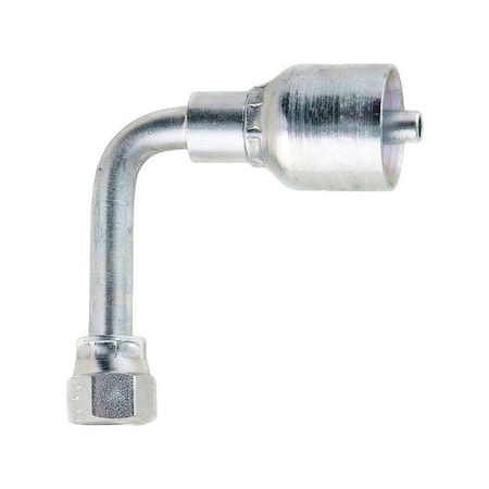 Parker Crimp Fitting, 90 deg., 1-1/4" I.D., F, JIC 14143-20-20