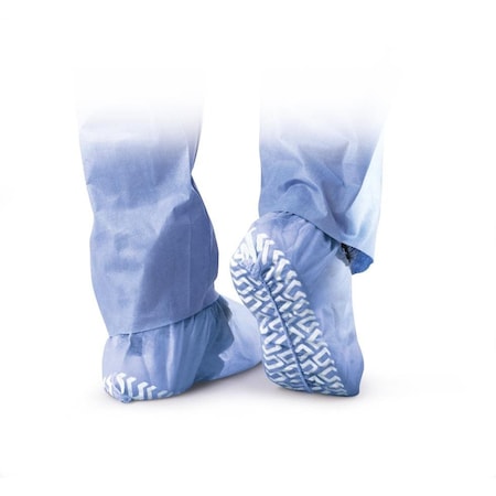 Medline Nonskid Spunbond Polypropylene Shoe Covers, Blue, Size XL (Up to Men's Size 15), 100PK NON28759Z