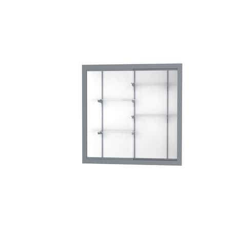 Ghent Recessed Wall Case 48x48x16, White, Satin 14404-WB-SN