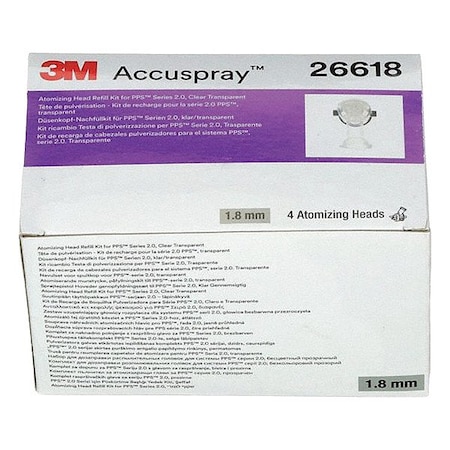 3M Clear Head Refill, Atomizing Type, PK4 26618