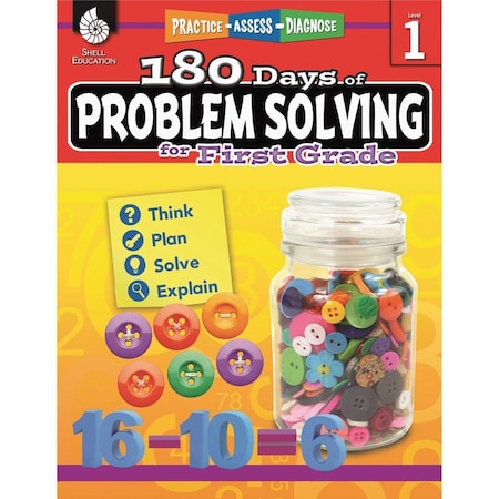 Shell Education One Hundred and Eighty Days of Problem Solving for First Grade 51613