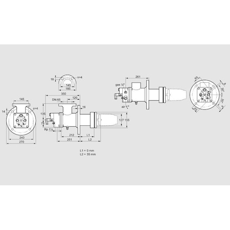 Honeywell BRNR ASSY, BIC 125 HBL 0/35 9 E KS84034011