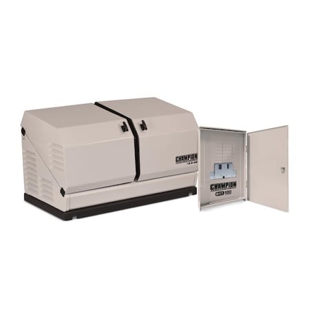 Champion Power Equipment Standby Generator, Single Phase, 12.5kW LP/11kW NG, Air Cooled 100179