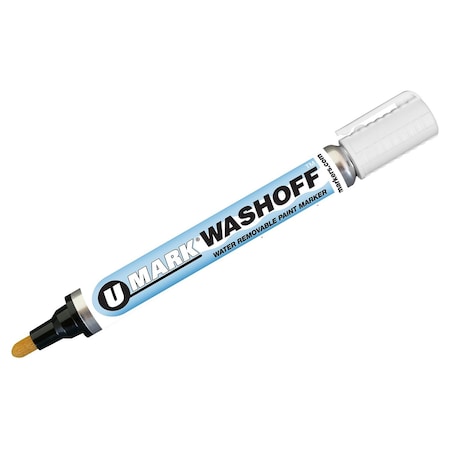 U-Mark Water Removable Marker Whi, 12 PK 10455