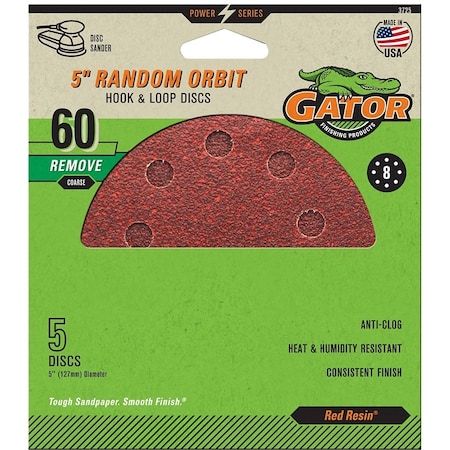 Ali GATOR 5 8-HOLE HLOOP 60, 5PK 3725