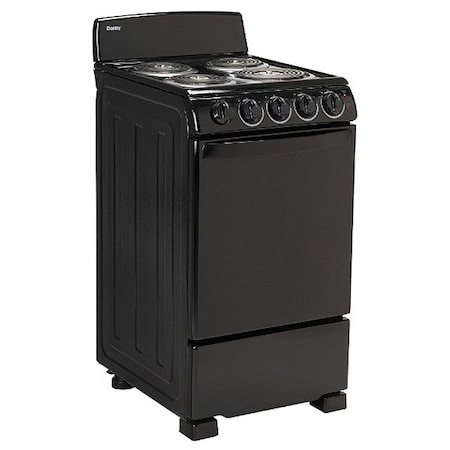 Danby Oven Range, Black, 41-3/4 in H, 20 in W DER203B