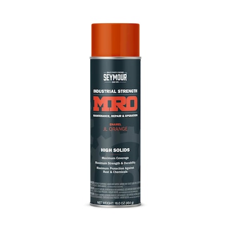 Seymour Of Sycamore MRO Industrial Spray Paint, JL Orange 620-1436