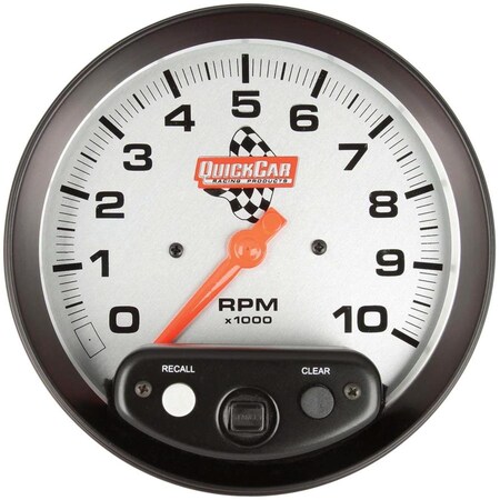 Quickcar Racing Products 5 in. Tachometer with Memory - 10, 0 RPM QRP611-6001