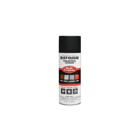 Rust-Oleum Spray Paint, Black, Ultra-Flat, Solvent, 12 oz 1676830V