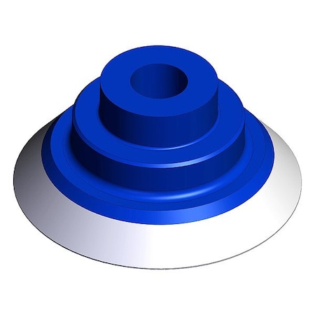 Smc Vacuum Pad, Blue, Flat Pad ZP3P-50PTSF