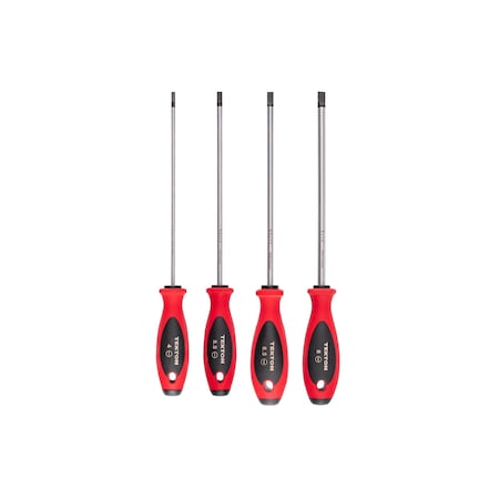 Tekton Slotted Screwdriver Set - 8 Inch Shanks, 4-Piece (4 - 8 mm) DWS90005
