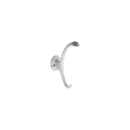 National Hardware V8008 Garment Hook, 2-Hook, Zinc White N806-810